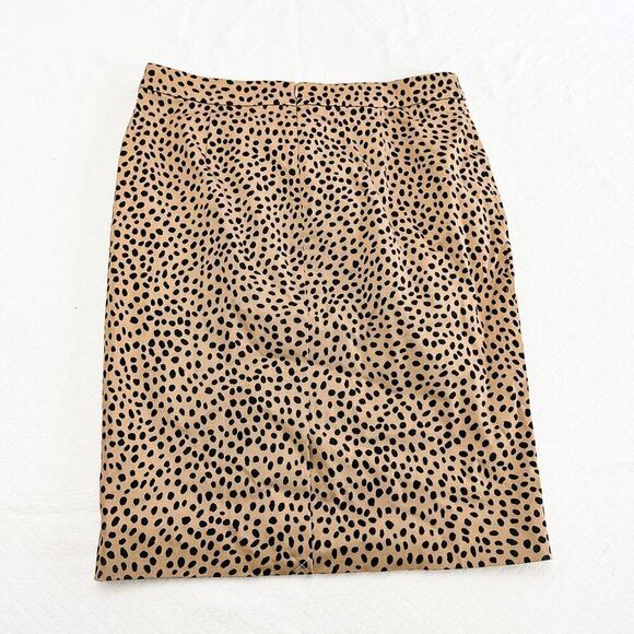 J. Crew No. 2 Leopard Print Skirt Animal Pattern Size 10 - Picture 2 of 6